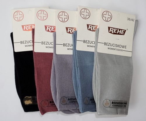 Skarpety damskie bezuciskowe 