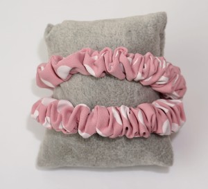 Gumka do włosów 2-PAK scrunchies w groszki 