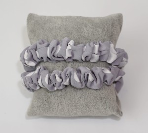 Gumka do włosów 2-PAK scrunchies w groszki 