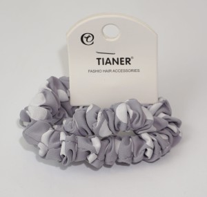 Gumka do włosów 2-PAK scrunchies w groszki 