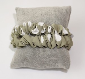 Gumka do włosów 2-PAK scrunchies w groszki 