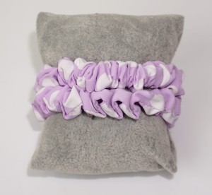 Gumka do włosów 2-PAK scrunchies w groszki 