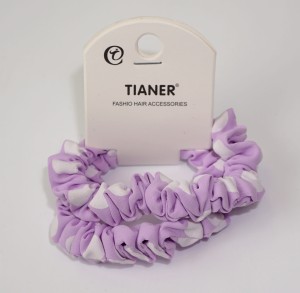 Gumka do włosów 2-PAK scrunchies w groszki 