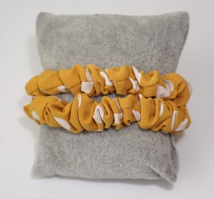 Gumka do włosów 2-PAK scrunchies w groszki 