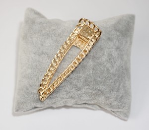 Spinka do włosów łańcuch drobny splot 