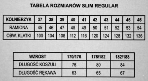 Koszula męska długi rękaw SLIM REGULAR granatowy drobny wzór