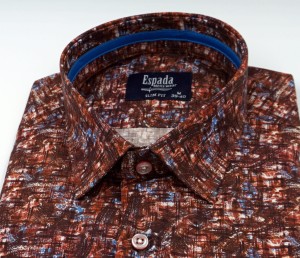 Koszula męska długi rękaw SLIM FIT w oryginalny wzór