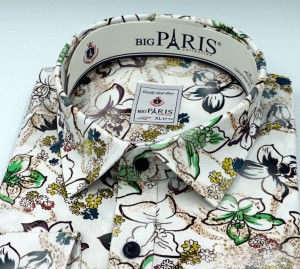 Koszula męska długi rękaw wiosenny wzór