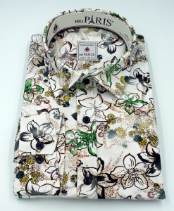 Koszula męska długi rękaw wiosenny wzór