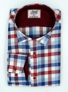 Koszula męska długi rękaw w kratę