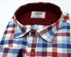 Koszula męska długi rękaw w kratę