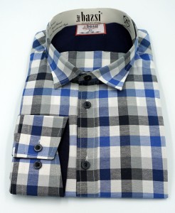 Koszula męska długi rękaw w kratę