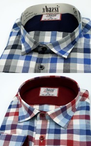 Koszula męska długi rękaw w kratę