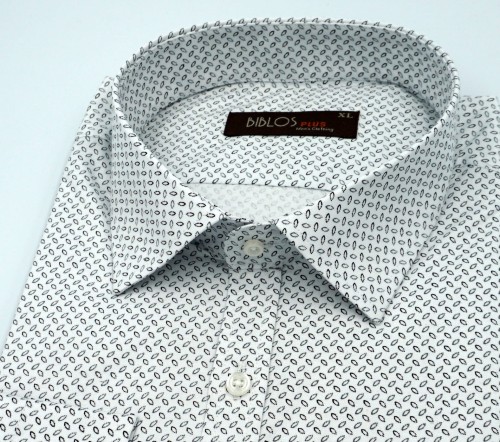 Koszula męska długi wzór w ziarenka