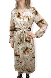 Sukienka kwiaty pasek