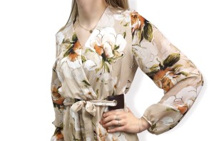 Sukienka kwiaty pasek