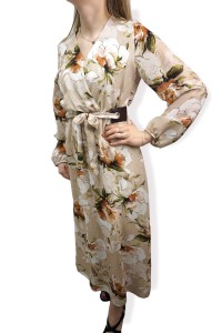 Sukienka kwiaty pasek