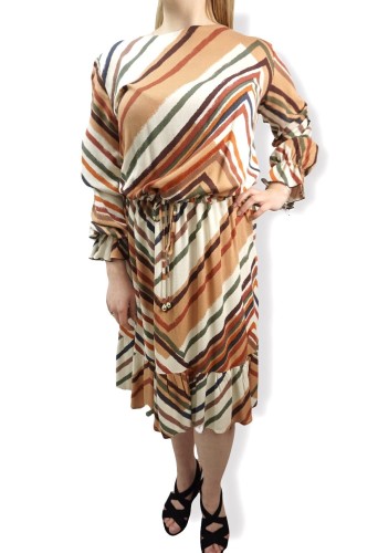 Sukienka pasy wiązanie talia