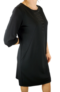 Sukienka ołówkowa z cekinową aplikacją