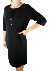 Sukienka ołówkowa z cekinową aplikacją