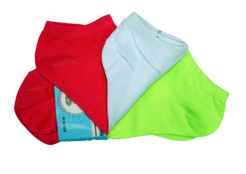 Skarpety damskie stopki jednokolorowe 3-pak