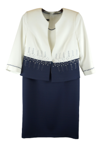 Garsonka dwuczęściowa cyrkonie i perełki