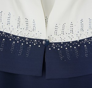 Garsonka dwuczęściowa cyrkonie i perełki