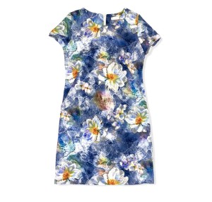 Sukienka wzór z kieszonkami