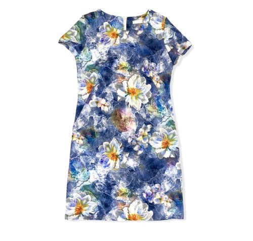 Sukienka wzór z kieszonkami