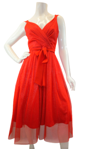 Sukienka midi z połyskiem