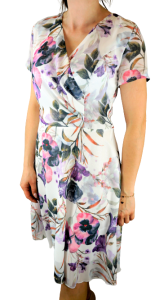 Sukienka AMELIA fala na dekolcie