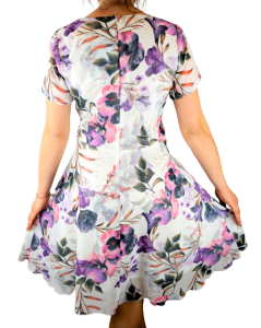 Sukienka AMELIA fala na dekolcie