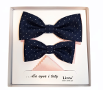 Muchy TATA SYN z poszetką wzór drobne kreski