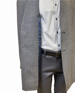 Płaszcz męski klasyczny pasy GATONE