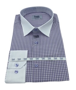 Koszula męska SLIM FIT krata typu vichy 