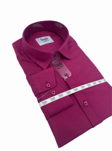 Koszula męska długi rękaw SLIM FIT struktura