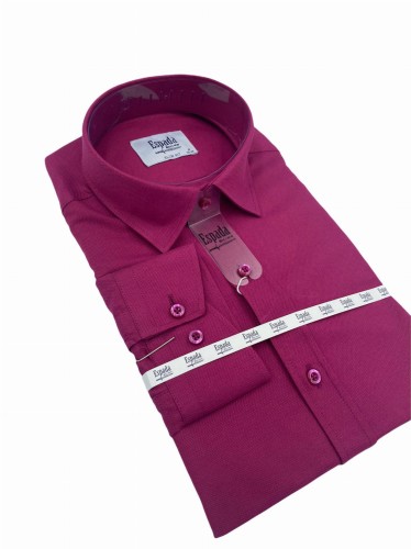 Koszula męska długi rękaw SLIM FIT struktura