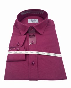 Koszula męska długi rękaw SLIM FIT struktura