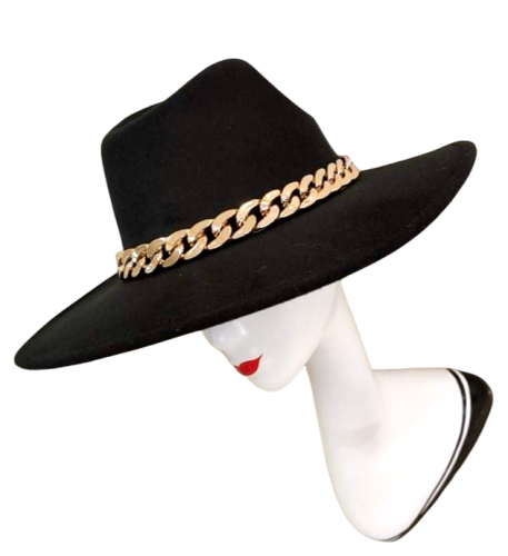 Kapelusz damski mały łańcuch