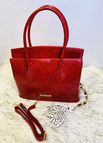 Torebka klasyczna z tłoczonym wzorem MONNARI