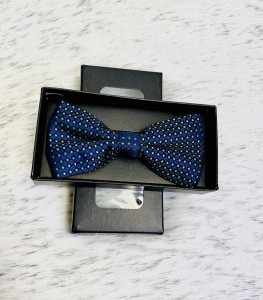 Mucha męska wzór kolorowe kropeczki