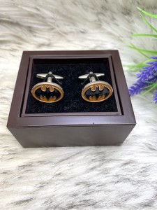 Spinki do mankietów owalne wzór BATMAN