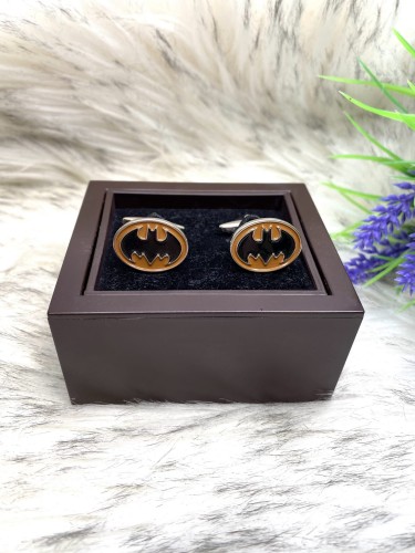 Spinki do mankietów owalne wzór BATMAN
