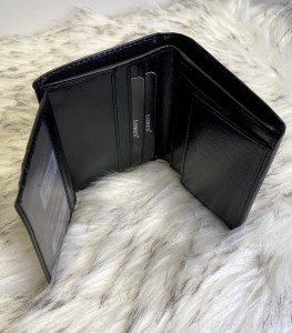 Portfel męski skóra naturalna mały pion