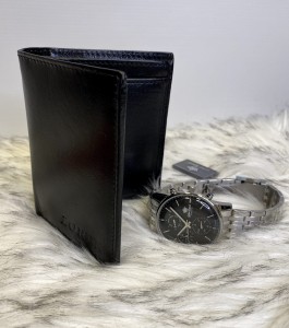 Portfel męski skóra naturalna mały pion