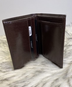 Portfel męski skóra naturalna mały pion