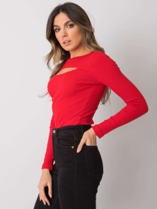 Bluzka damska prążkowana wycięcie na biuście
