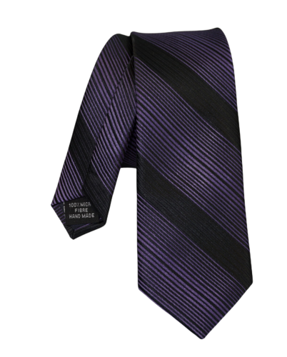Krawat męski w skośne paski