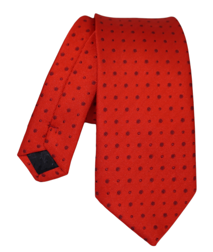 Krawat męski w kropki