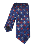 Krawat męski w kotwice